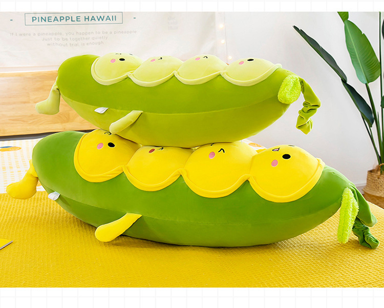 外贸豌豆夹抱枕毛毛虫公仔网红剪刀机抓机大娃娃毛绒玩具批发详情15