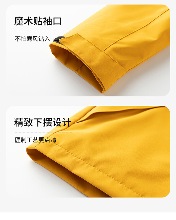 骆陀同款冲锋衣女三合一户外防风防水保暖两件套小个子登山服男详情18