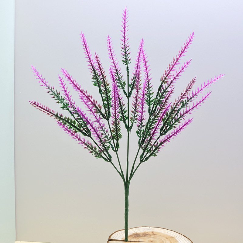 5叉薰衣草 5叉麦穗薰衣草仿真薰衣草人造花塑料花 植物盆栽薰衣草详情5