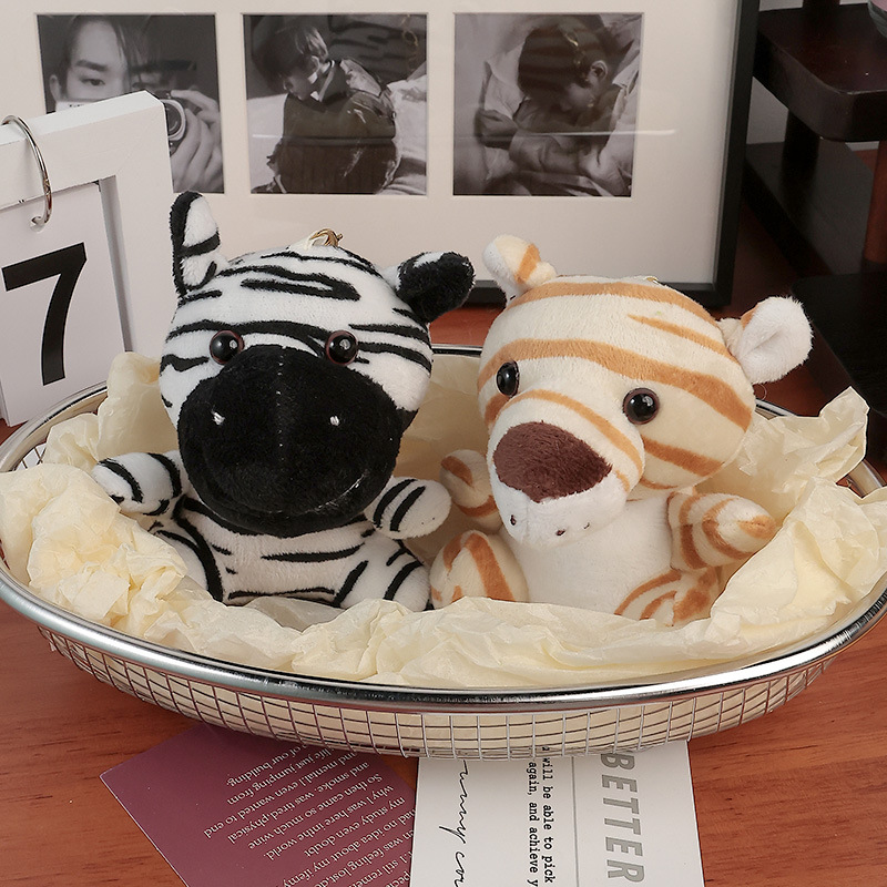 Cross-border exclusive plush toy customization, Animal World Tiger and hippopotamus pendant toys, wholesale in Yiwu keyWords pic 14