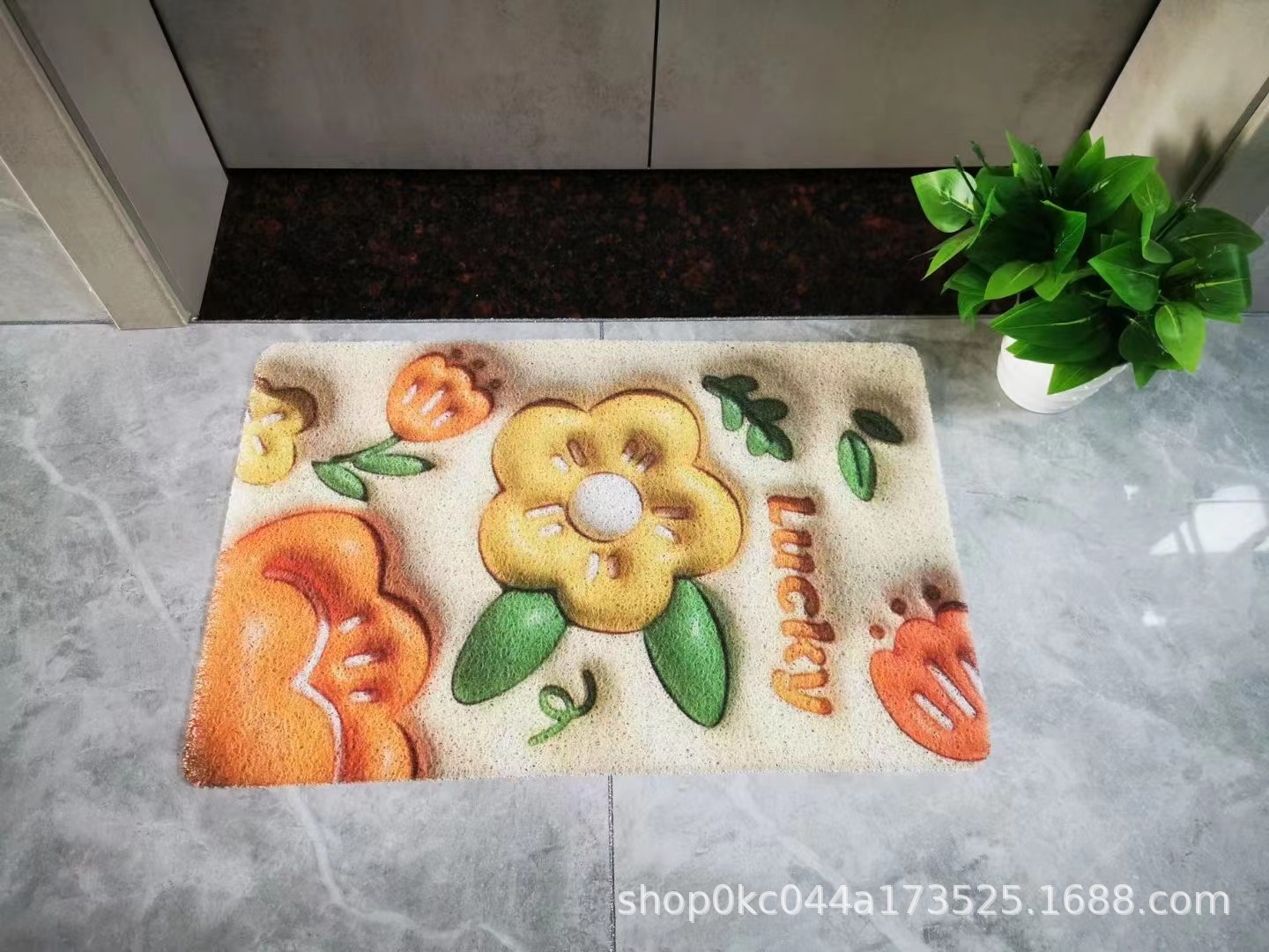 厂家门垫现货卫生间吸水门口脚垫浴室速干防滑地毯详情7