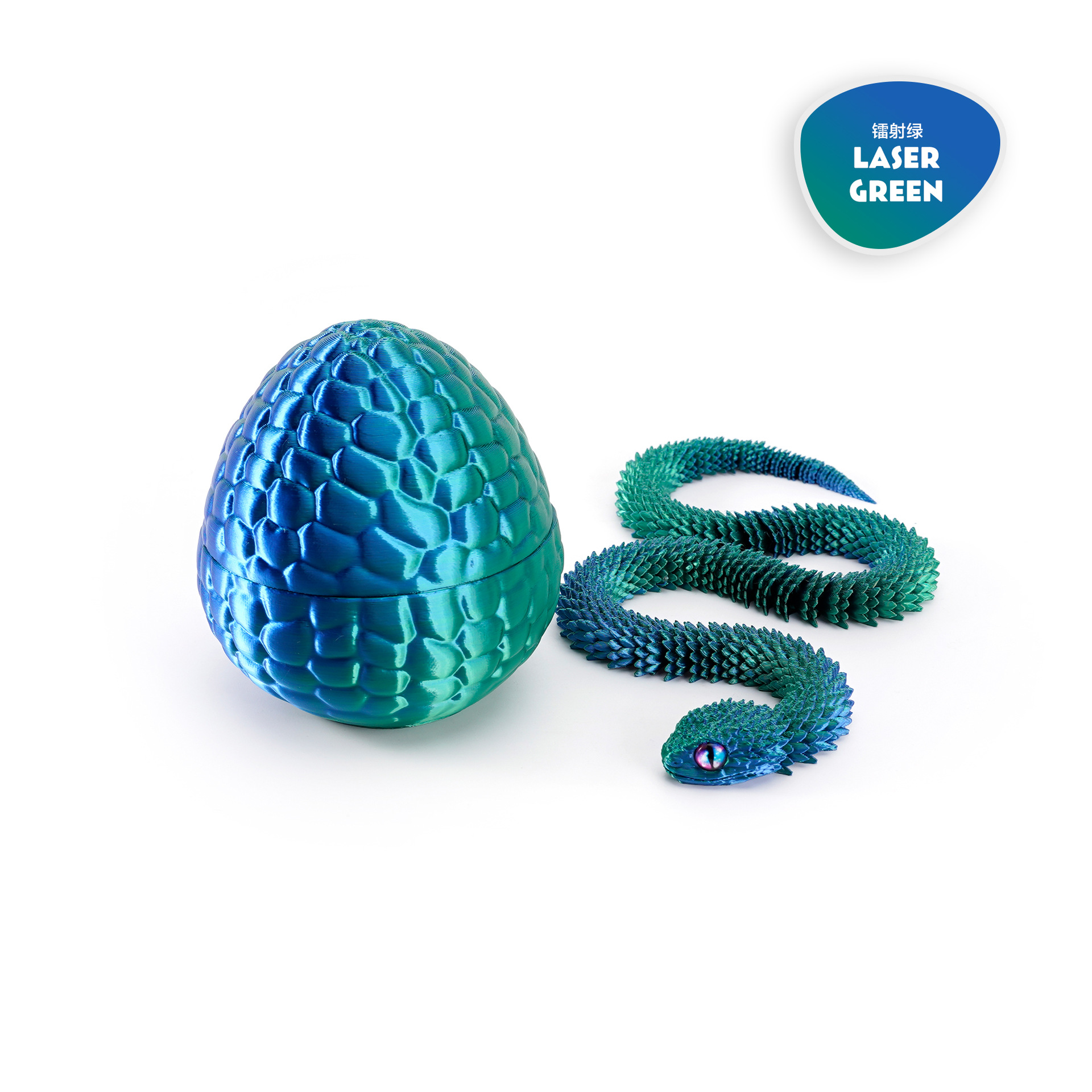 3D打印玩具蛇蛋套装蝰蛇摆件灵活今奇手办礼物彩色装饰潮玩拼装详情6