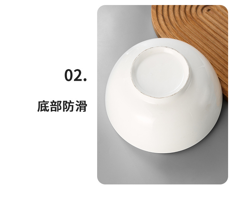 Ceramic bowls, pure white soup bowls, restaurant rice bowls, hotel noodle bowls, buffet bowls, snack bowls, commercial white porcelain bowls wholesale pic 18