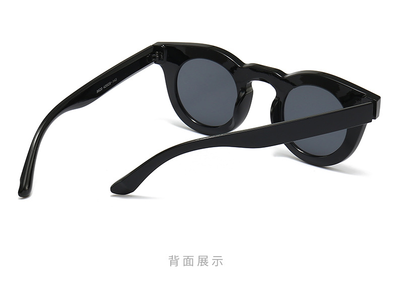 uv400防紫外线 圆形黄色墨镜太阳镜男款个性果冻色欧美外贸眼镜女详情5