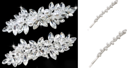 Wholesale of new cross-border elegant and stylish spring clips, alloy hair clips, rhinestone, Korean version of the back of the head ponytail clip headwear pic 41