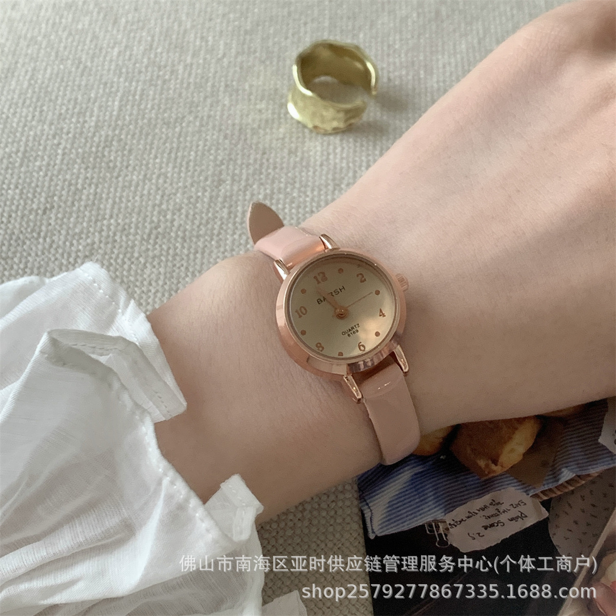 网红小众法式小表盘细带手表女学生文艺小清新女表石英表直播爆款详情12