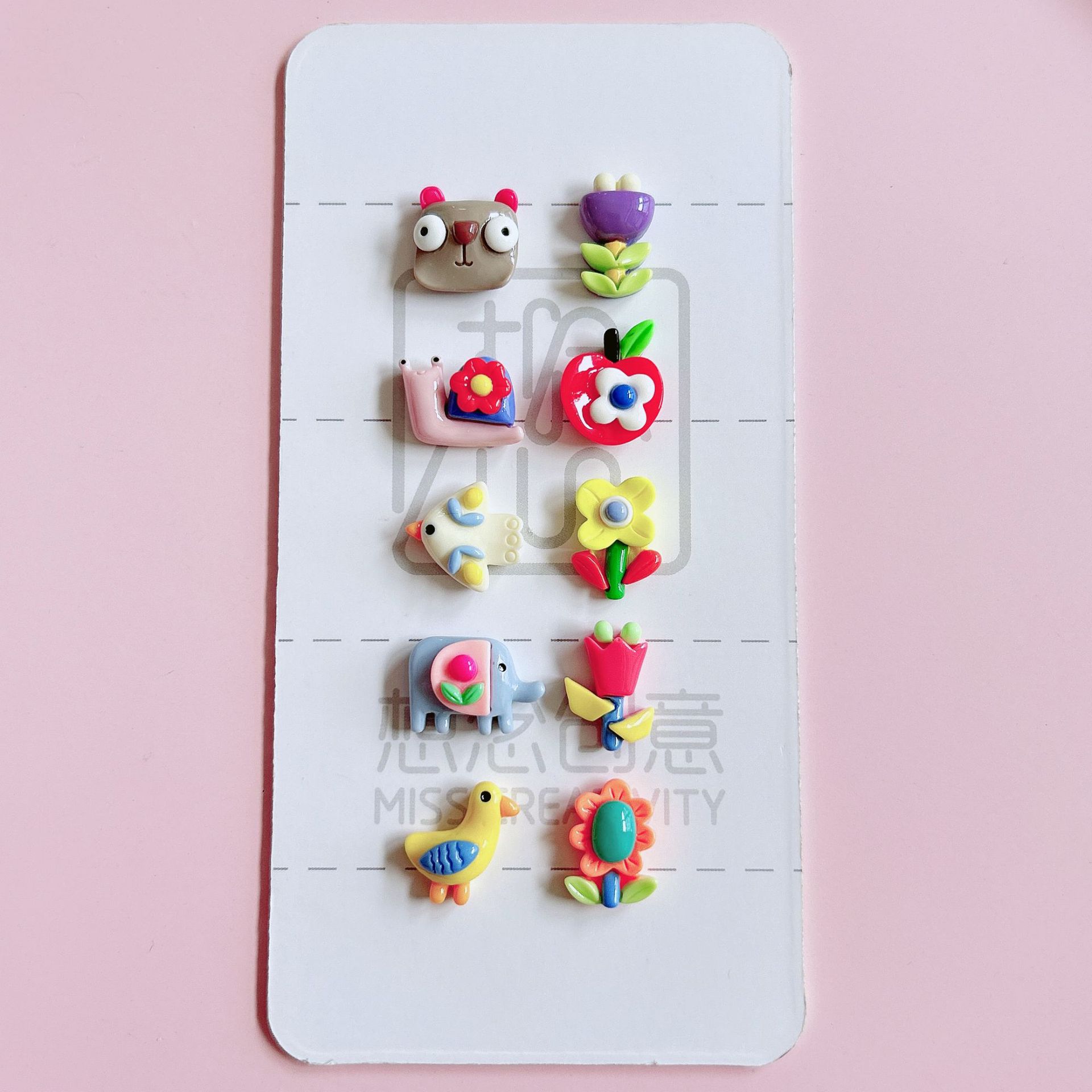 XN Creative Dopamine Flower Animal diy resin jewelry accessories Phone case Hair clip cream glue material pic 7