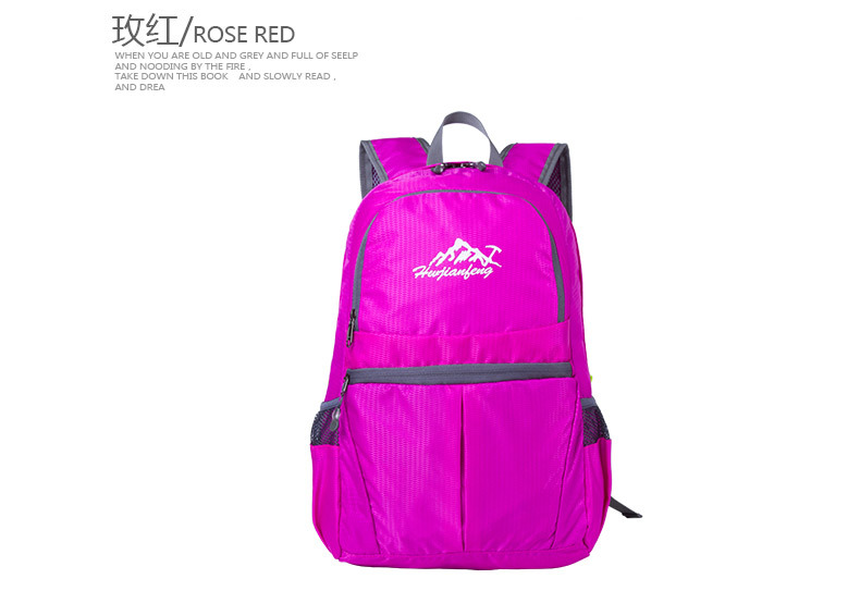 【PLUS Exclusive 】 Lightweight folding bag, wear-resistant and water-repellent Oxford fabric printed backpack, outdoor travel backpack pic 22