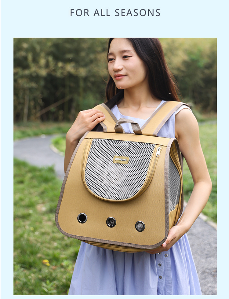 New pet backpack, portable hand-held cat bag, large space for going out, cat shoulder pet bag, cat space capsule pic 7