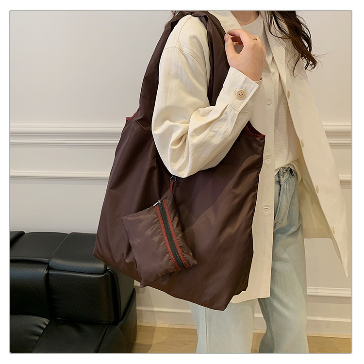 2026新款韩版折叠购物袋大容量收纳袋防水超市手提托特包环保布袋详情20