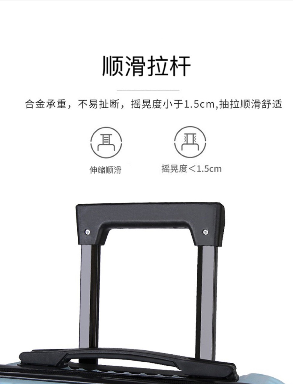 批发20寸学生拉链旅行箱万向轮密码成人拉杆箱活动礼品登机行李箱详情11