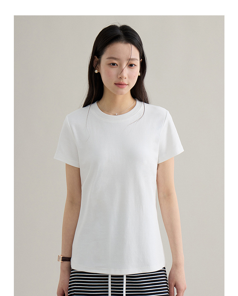 【 Blockbuster B: Super Comfortable Double-collar T-shirt with Upgraded Fabric 】 Spring short-sleeved T-shirt pic 49
