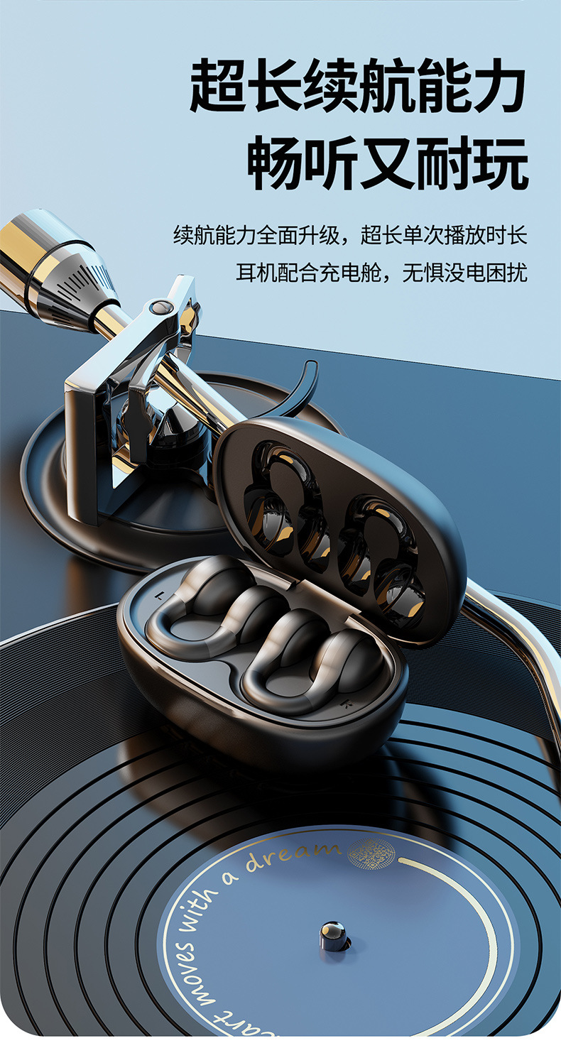 夹耳式真无线数显高音质TWS双耳耳夹双边5.4立体声充电仓蓝牙耳机详情13