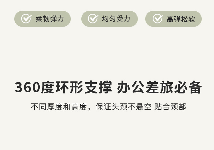 Wholesale memory foam U-shaped pillows, portable travel neck pillows, U-shaped neck pillows for planes, cars, high-speed trains, and naps pic 9