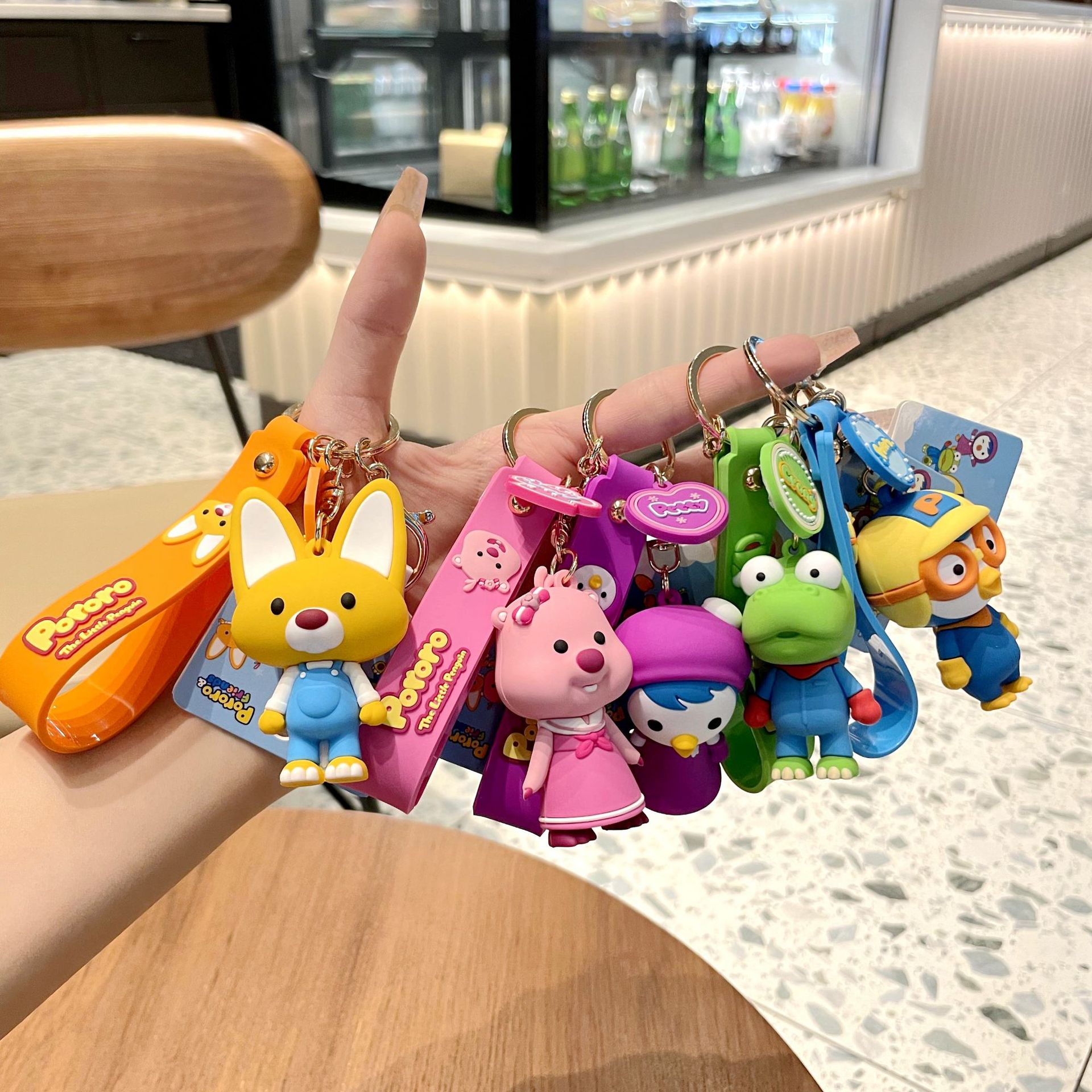 Wholesale of genuine creative Bolele cute cartoon dolls, keychains, couple schoolbags, small pendants, and popular online gifts pic 5