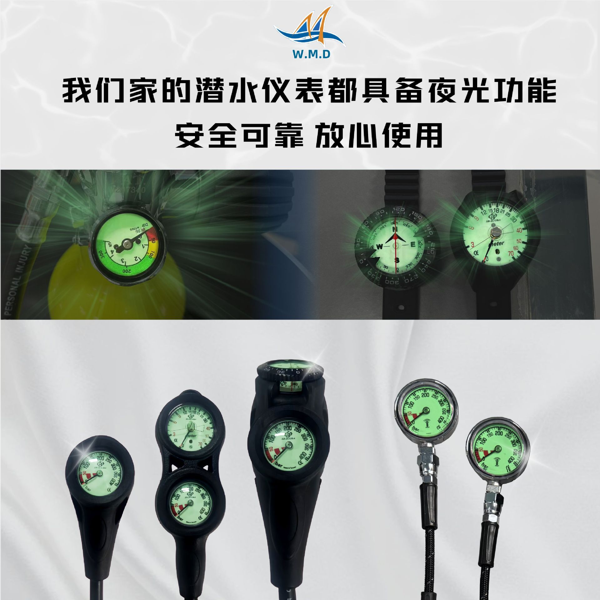 潜水装备水下氧气罐鱼鳃呼吸器小气瓶深海深潜便携全套长时间专业详情3