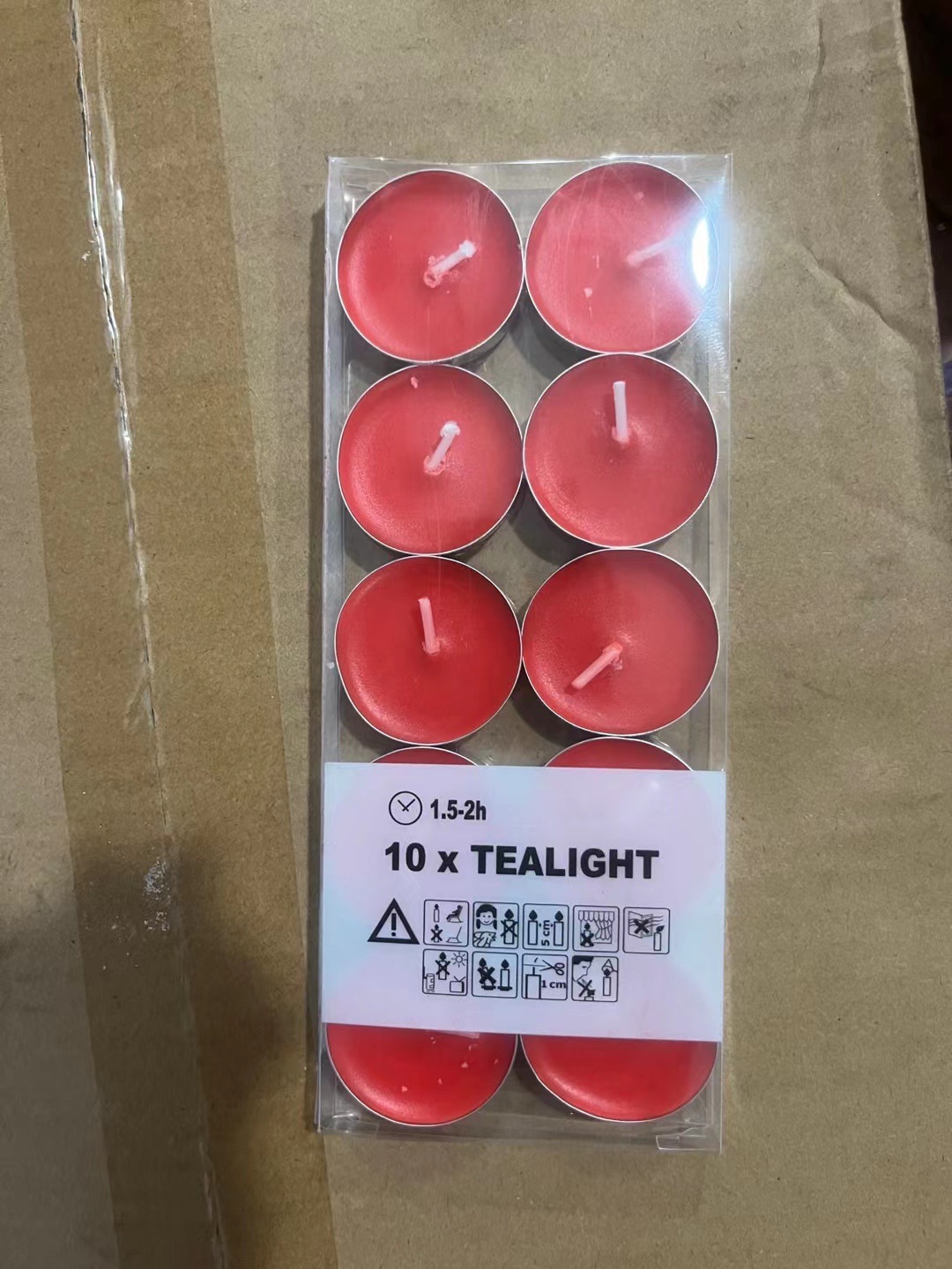 Wholesale of 10 box-packed tea wax round aluminum shell butter lamps, candles, long lamps, lacquer candles, household festival candles pic 13