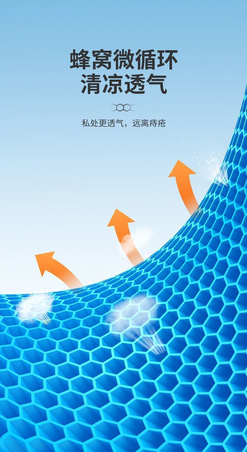 夏季凉垫冰垫蜂窝凝胶坐垫软屁垫办公室久坐冰凉汽车夏天垫怀炉套详情18
