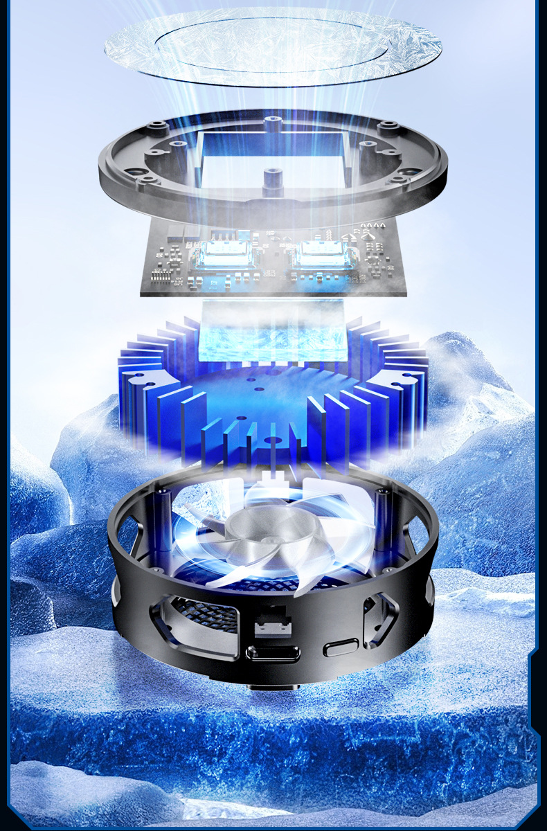 手机散热器降温神器半导体制冷超静音打游戏三档磁吸电竞直播专用详情17