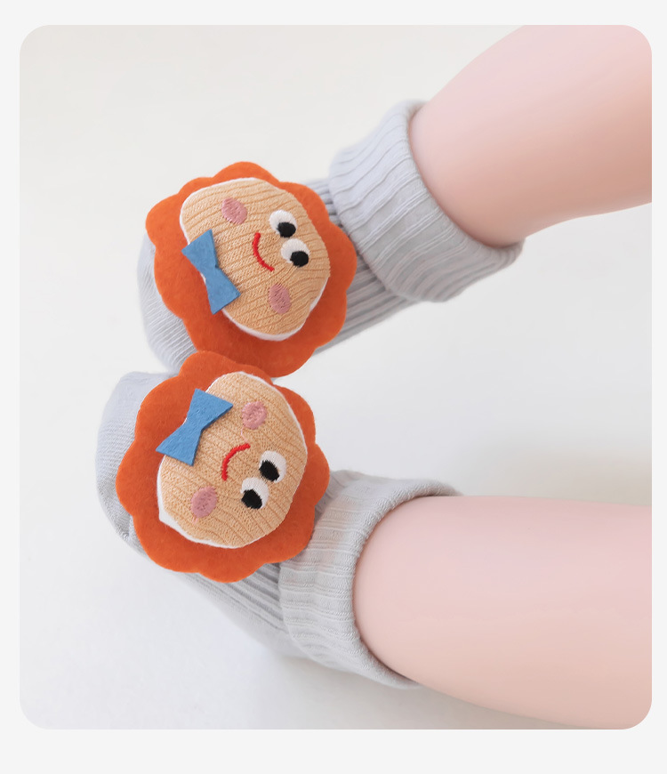 2025 Baby Socks of Class a, new cotton socks, cartoon double-needle baby socks, glue mid-tube newborn socks 0-9 pic 15