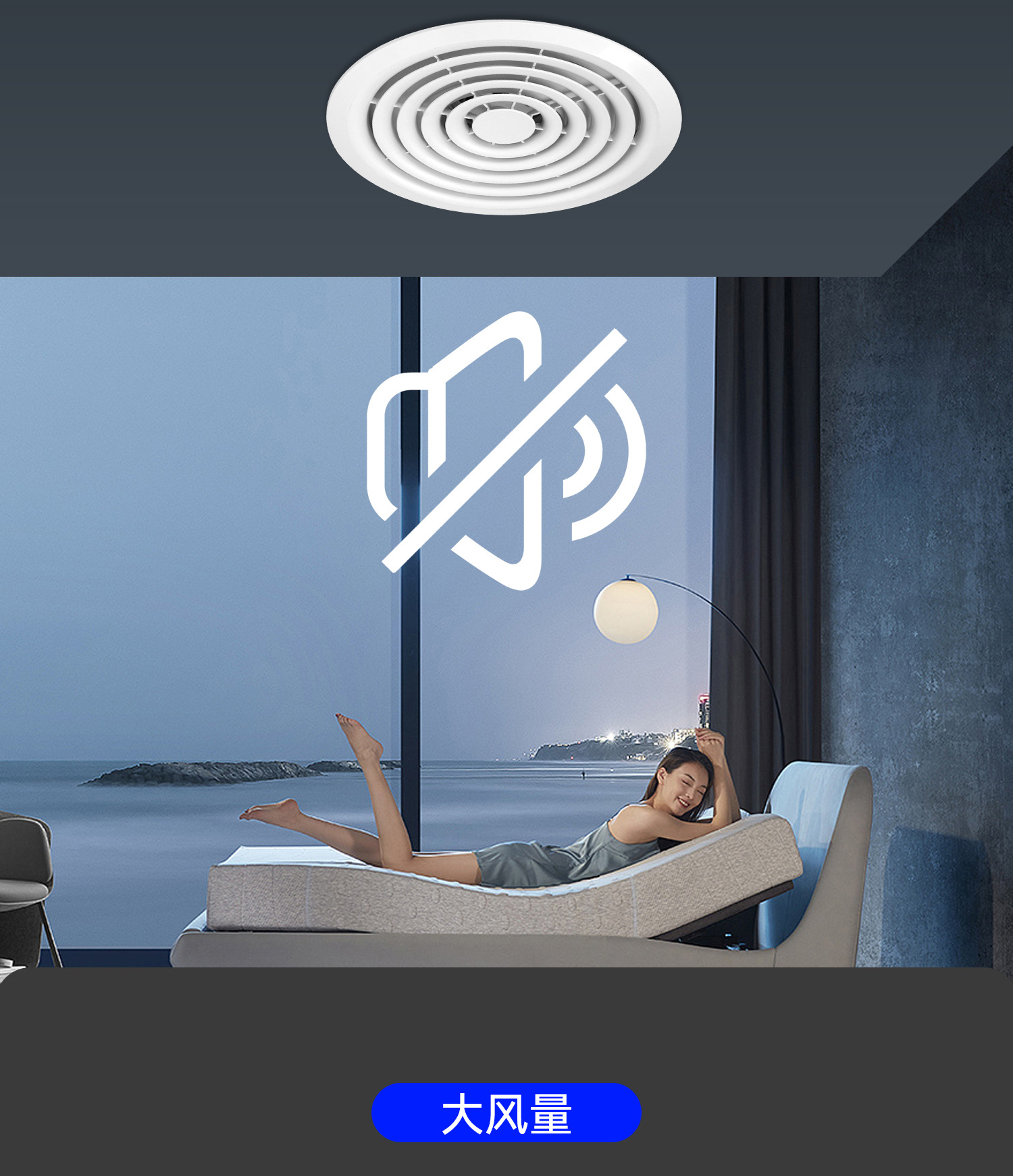 Exhaust fan, circular built-in, kitchen and bathroom, gypsum board, honeycomb board, ceiling and wall, exhaust fan, toilet exhaust fan pic 8