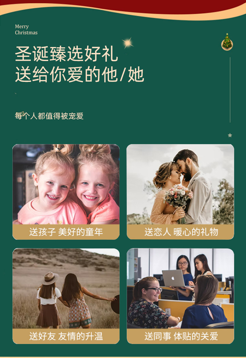 新款圣诞老人注水桌面装饰摆件 仿古火车音乐盒小夜灯 圣诞节礼物详情6