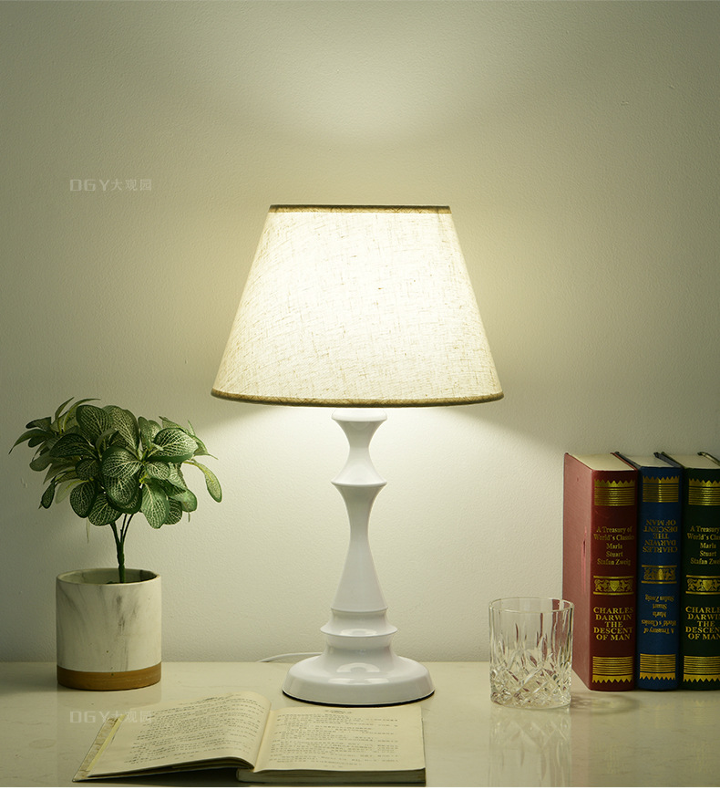 Grand View Garden American retro table lamp, bedside lamp, simple living room table, high-end atmosphere light, night light 542L pic 17