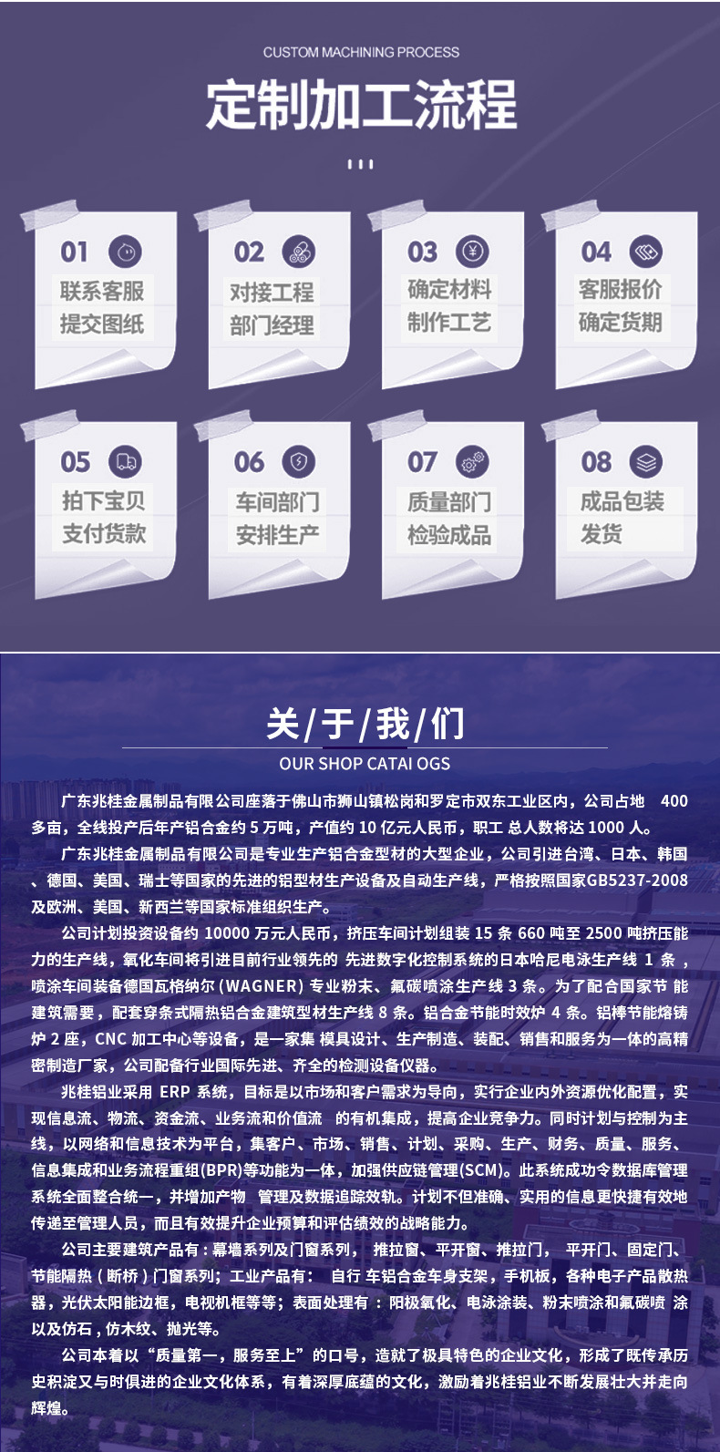 兆桂家居铝材简约家装铝合金踢脚线金属卡扣地脚线踢脚线铝材批发详情12