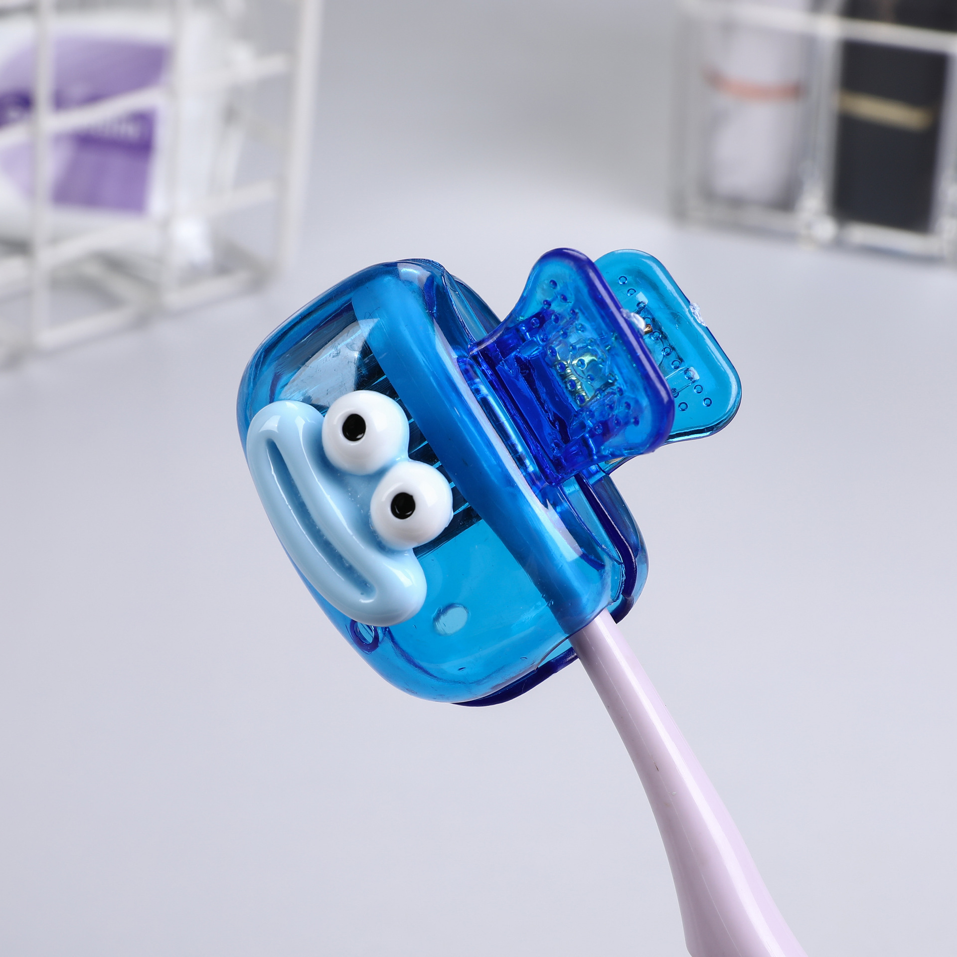 Cross-border bestseller toothbrush case, large-mouthed dopamine toothbrush case, home travel toothbrush protective cap, storage box pic 9