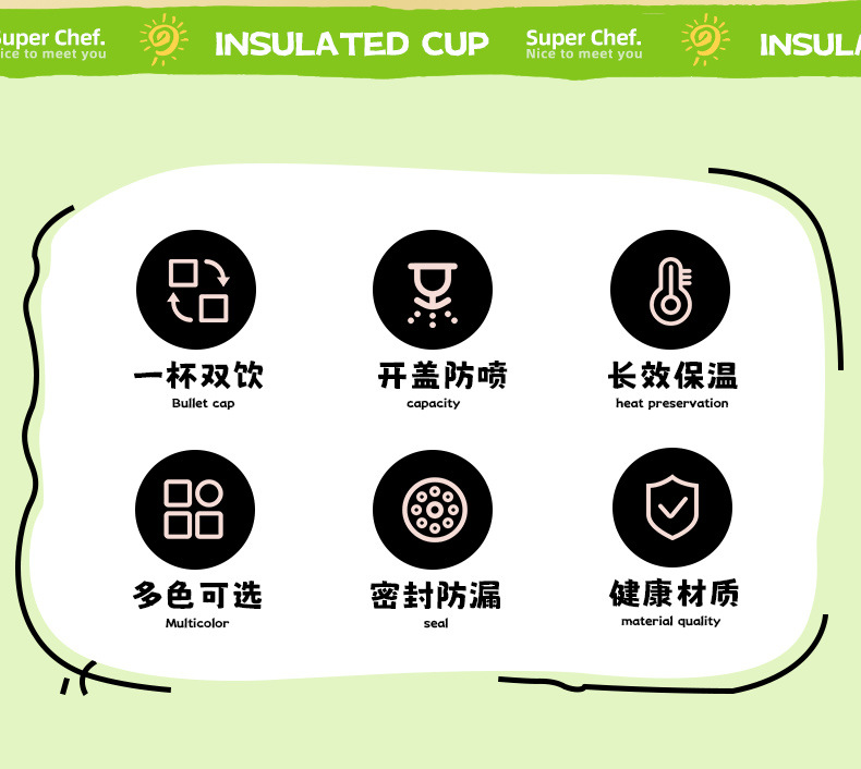 便携高颜值儿童水杯可爱双饮萌趣吸管杯防摔316不锈钢保温杯儿童详情2