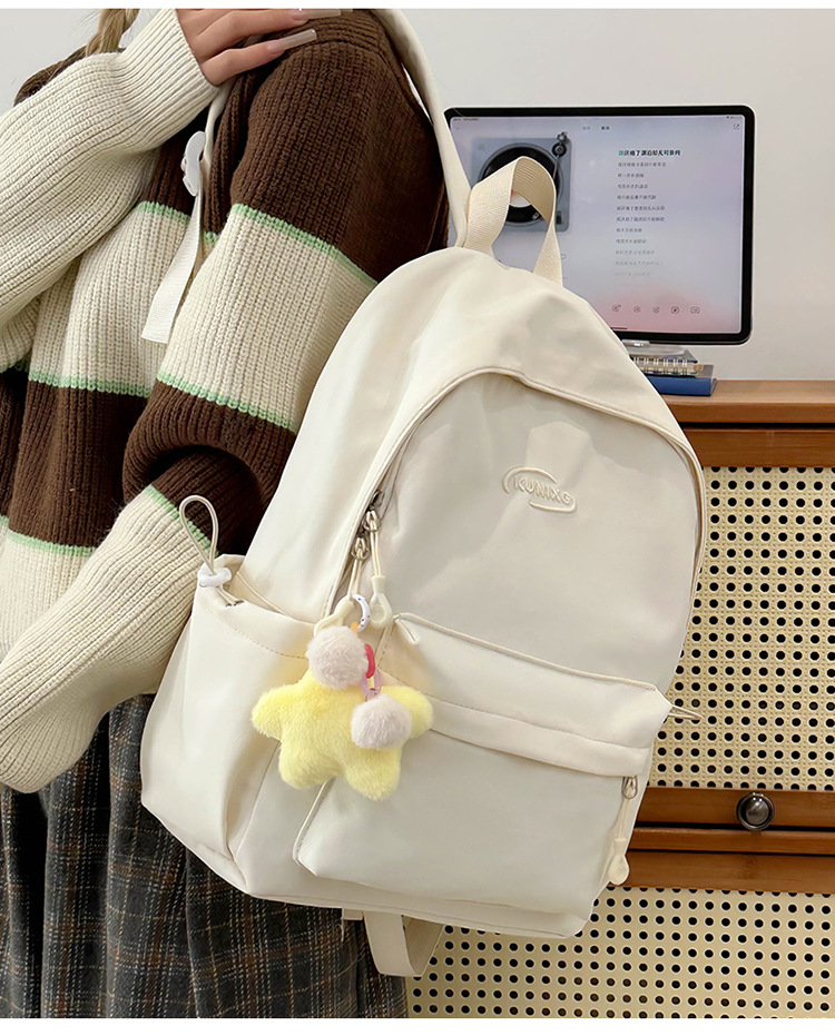 日系ins休闲校园小书包女高中大学生初中女生双肩包轻便旅游背包详情14