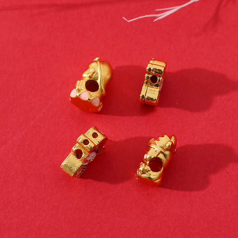 新款中式古法沙金珐琅钥匙扣手链项链吊坠DIY配件批发工艺品礼品动漫影视明星周边cosplay道具详情7