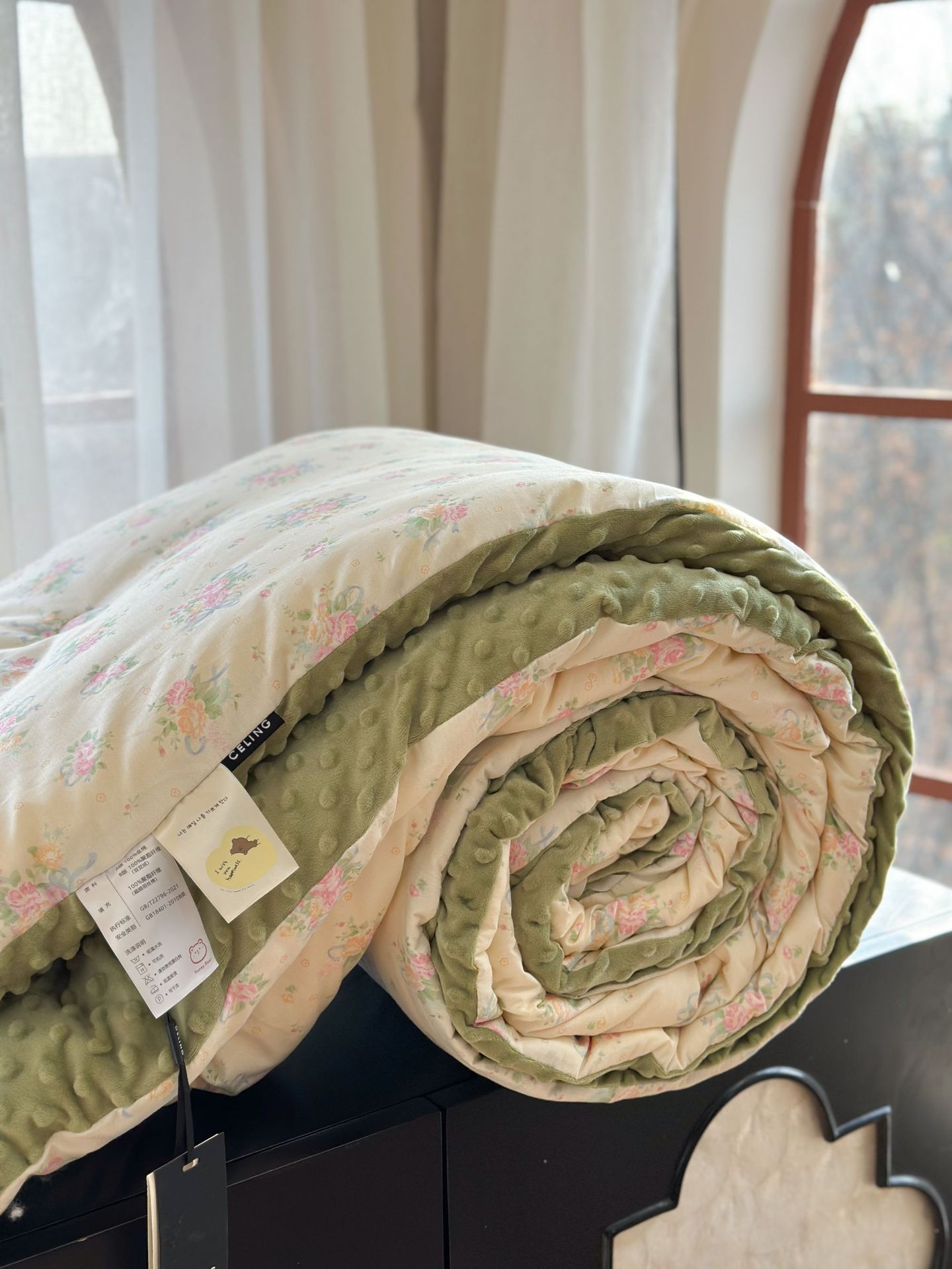 13372 All-cotton cartoon small floral print spring and autumn quilt soothing, bean quilt warm and fleece winter quilt core pic 117