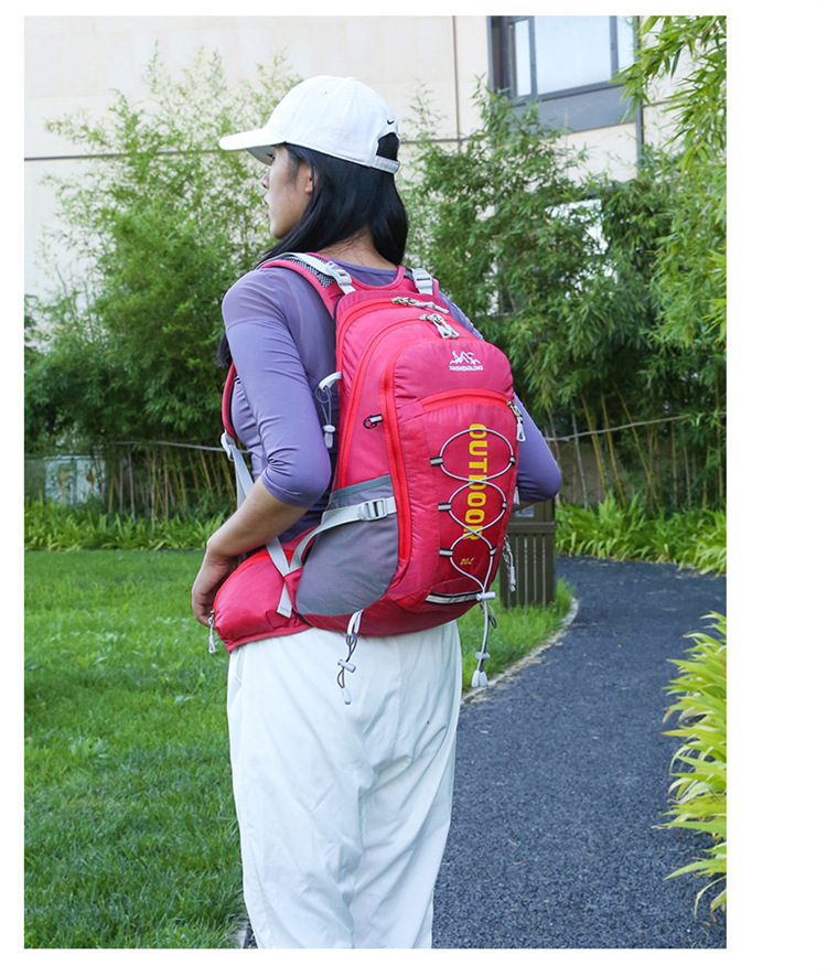 Wholesale of large-capacity portable water-resistant backpacks for outdoor travel and cycling, suspended frame travel and mountaineering bags pic 19