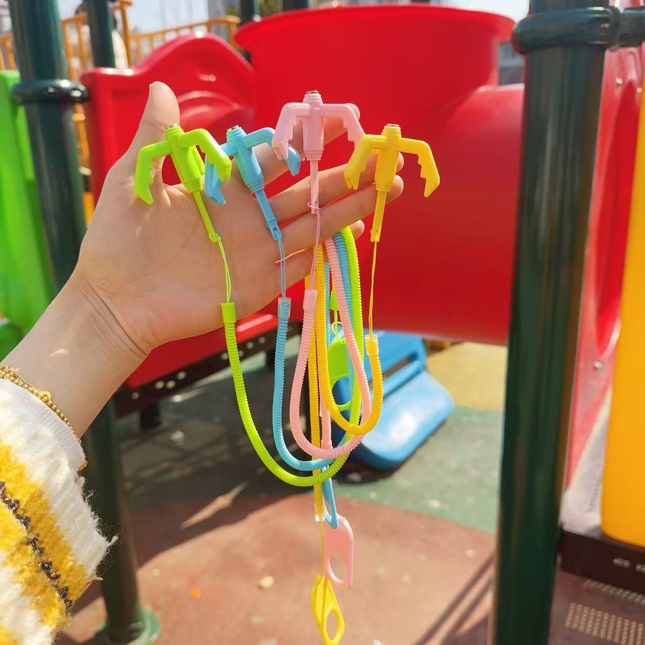 New trendy egg-shaped spring claw claw hook game prop, artist birthday gift, flying hook claw toy spring pic 6