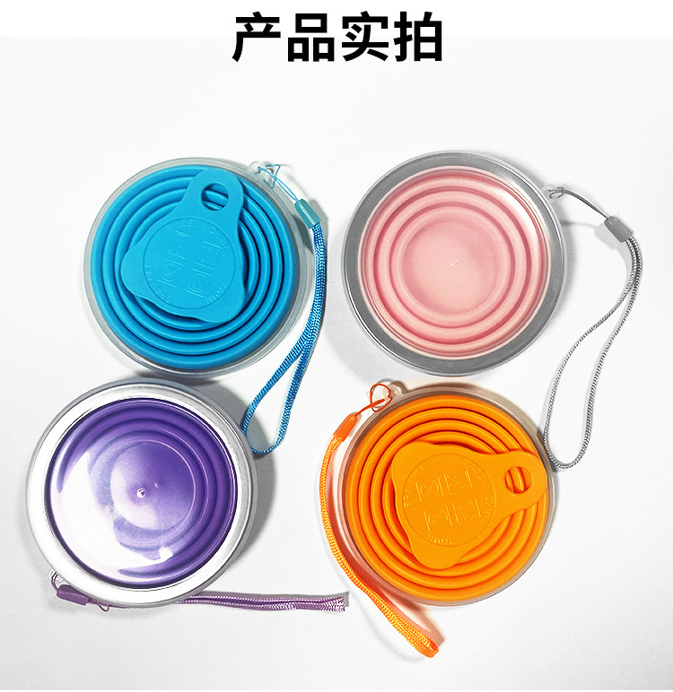 180ml folding cup, food-grade stretchable silicone folding water cup, portable portable cup, multiple colors in stock factory pic 19