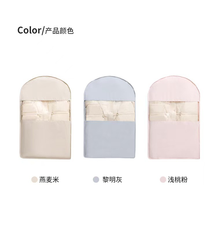New down jacket compression dust cover, wardrobe clothes dust bag, hanging household transparent clothes hanging cover bag pic 13