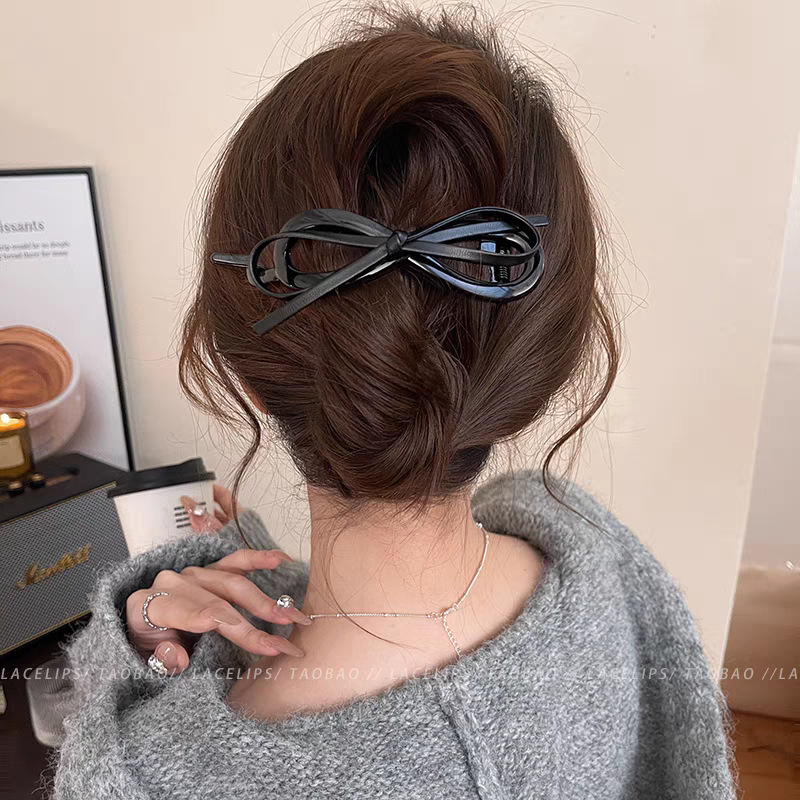High-end rose flower twist clip for women 2025 new style, back head straight clip, grab clip, versatile hair clip and hair accessory pic 12