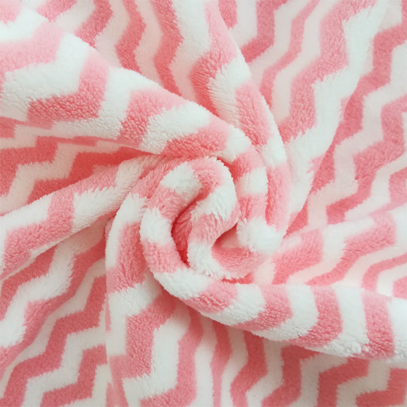 【 Chi Jia 】 Factory wholesale water ripple coral fleece 35*75CM large towel, soft and absorbent LOGO pic 4