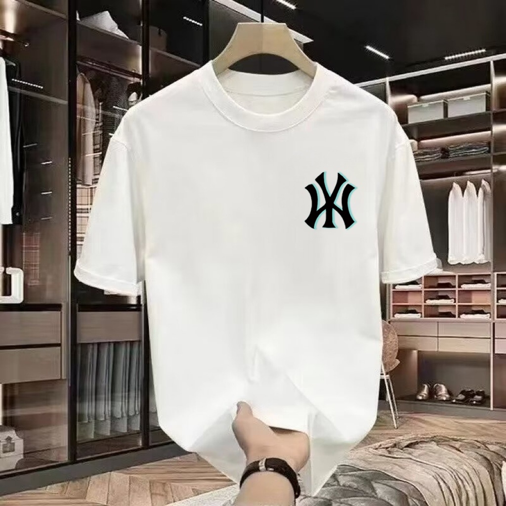 National trendy summer 2025 camiseta de manga corta hombre estampado cuello redondo cuerpo adolescente legging suelto camiseta pic 38