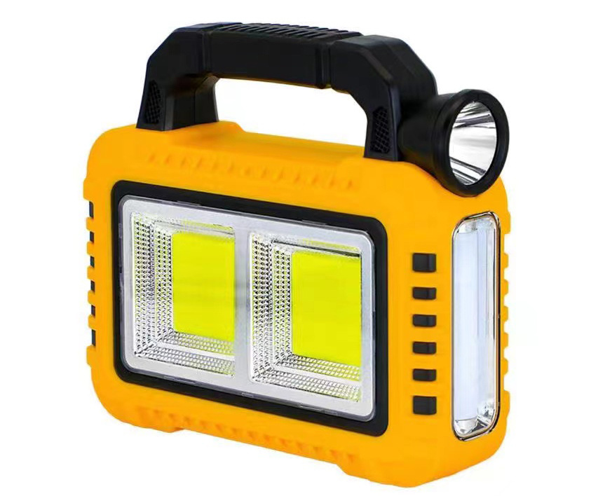 New solar-powered multi-functional portable lamp, outdoor high-intensity lighting searchlight, emergency work light, flashlight pic 3