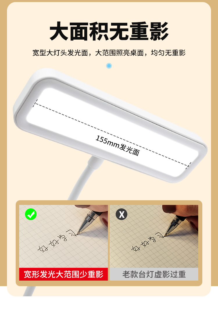 学生学习护眼夹子阅读台灯宿舍led桌面充电床头灯氛围跨境礼品灯详情6