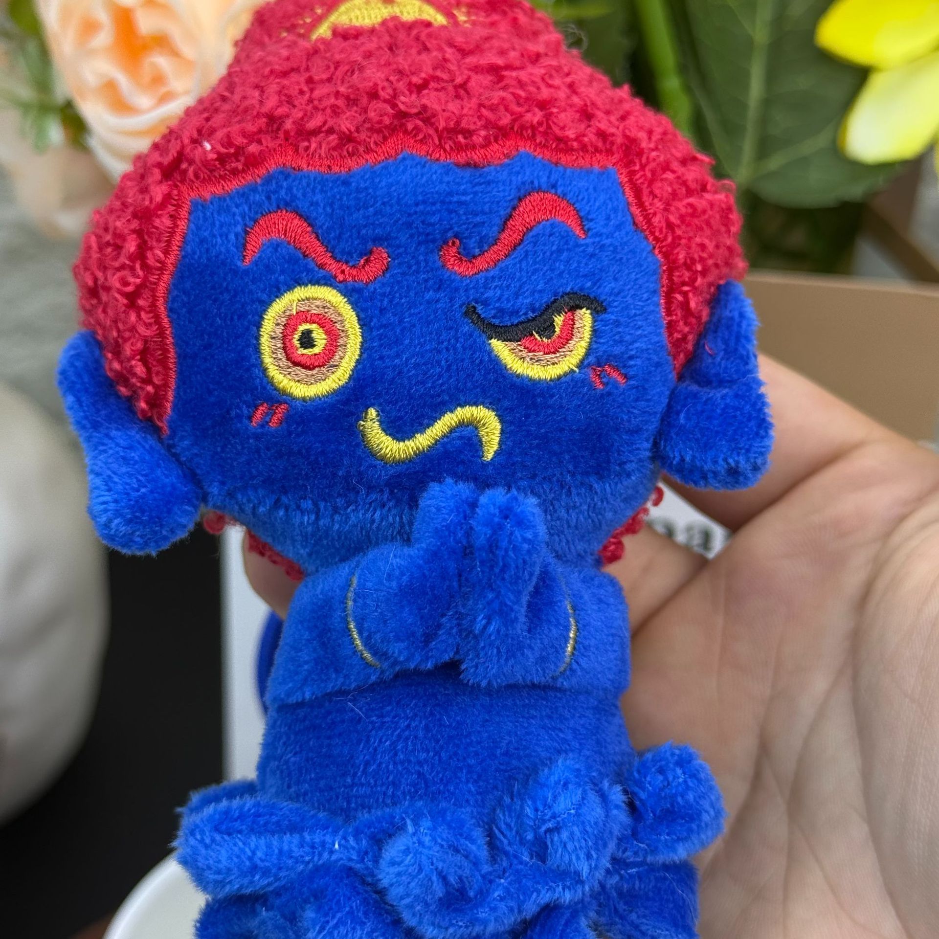Buddha Xiaoban Lotus Small Buddha Bag Pendant, car pendant, Shanxi Datong cultural and Creative souvenir pendant, plush toy doll pic 4