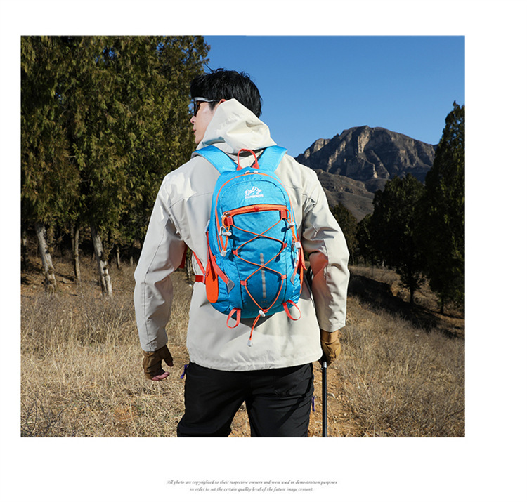 Al aire libre mochila de escalada peso ligero a prueba de agua mochila de senderismo ciclismo camping mochila de viaje fabricante al por mayor pic 19