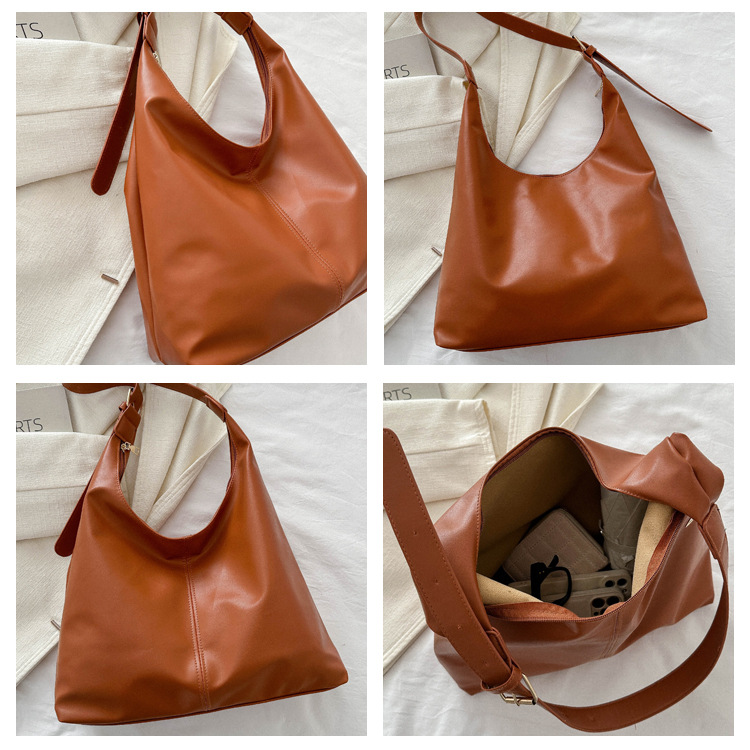 复古通勤质感单肩包包女2024今年流行韩版气质腋下包托特包时尚女详情8