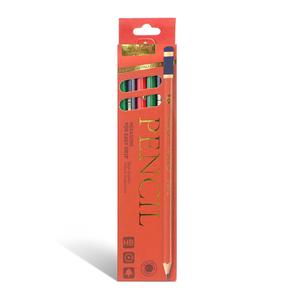 Yalong Classic Design HB Pencil 12-piece set, hexagonal, acceptable LOGO design pic 6