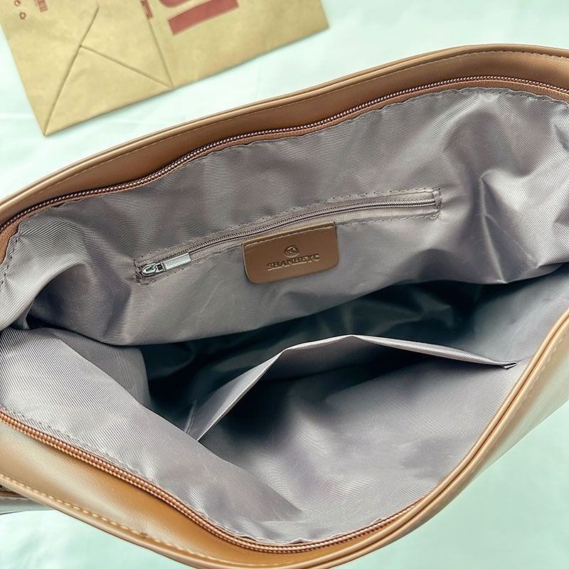 原创夏天软皮包包女大容量三用背包通勤托特包多功能背包斜跨书包详情5