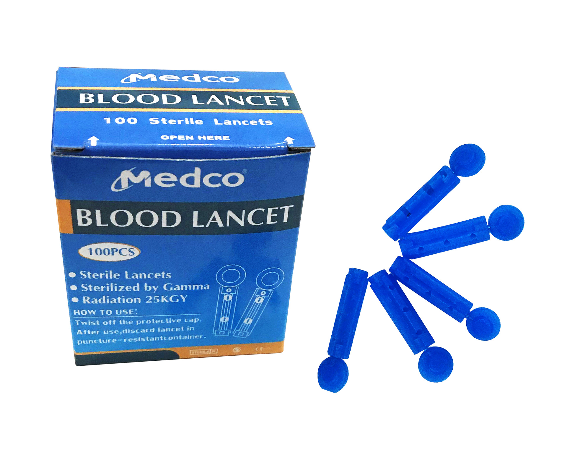 Foreign trade exclusive plastic-handled medical disposable peripheral blood collection needle, English packaging, home sterile portable blood collection needle pic 7