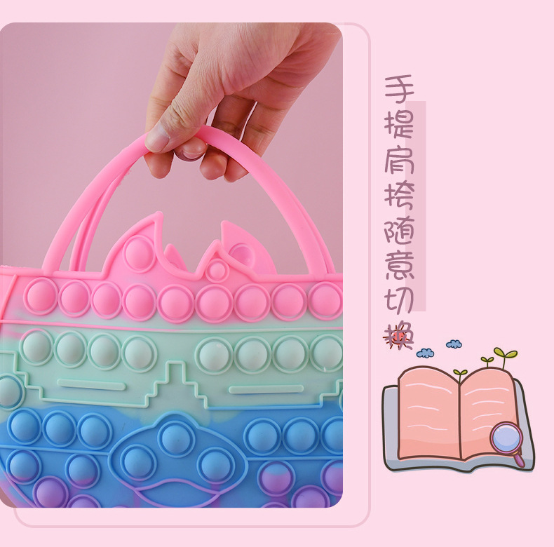 Fabricante de suministro directo bolsa de silicona transfronteriza bolsa de mano puzzle juguetes de descompresión al por mayor roedores extintores pioneros nueva versión coreana pic 7