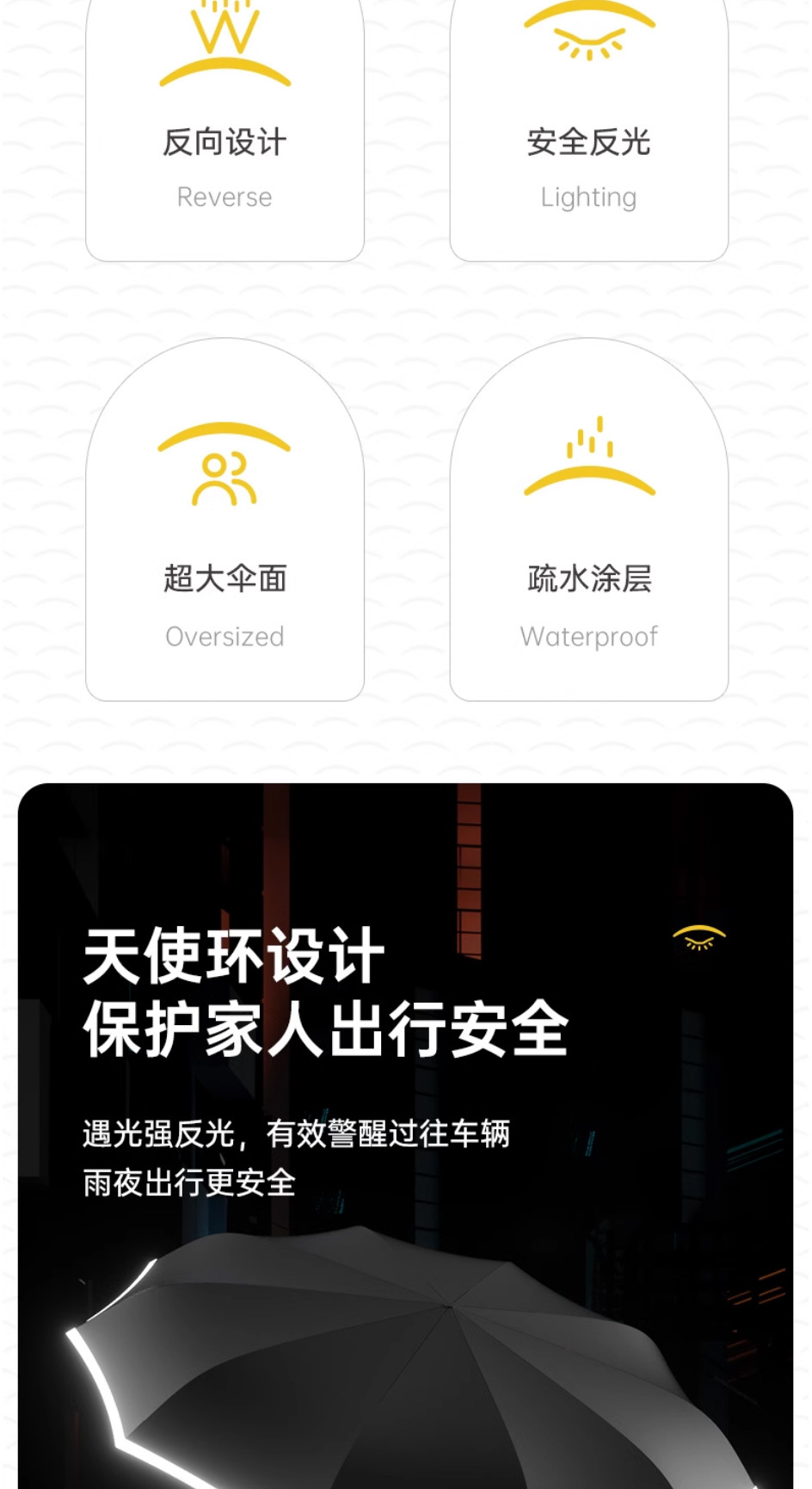 左都全自动雨伞男士反向折叠车载大号暴雨专用女晴雨两用加固抗风详情6
